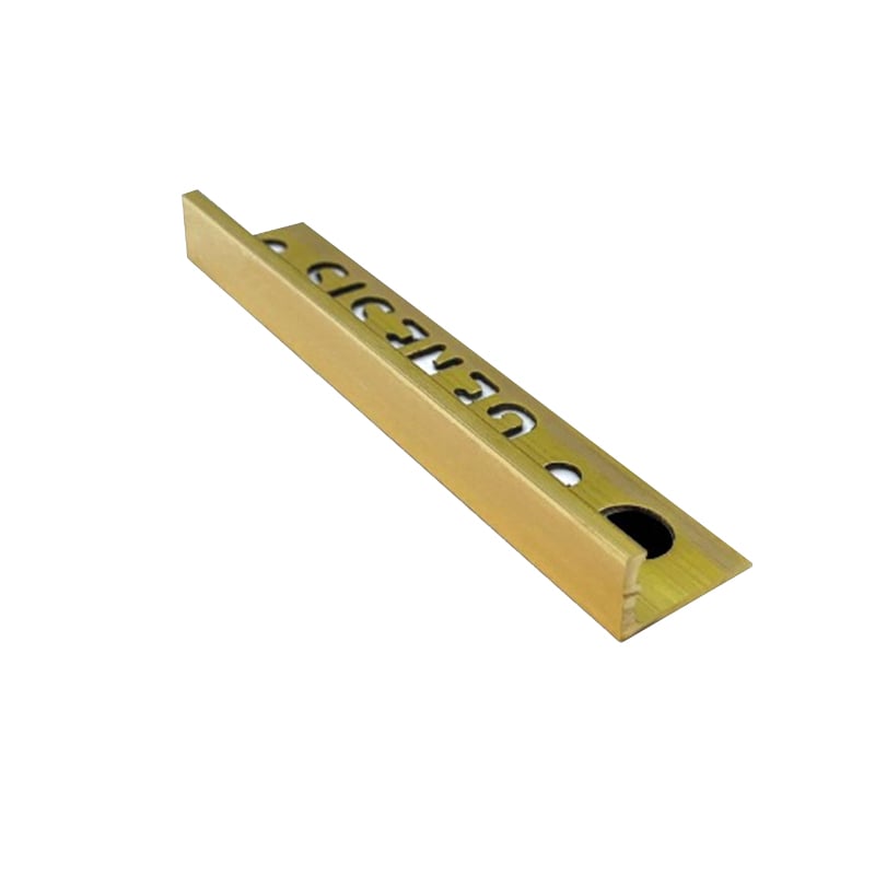 Genesis Bright Solid Brass Straight Edge Trim 27m Esb Choice Of Size Premium Tile Trim 9071